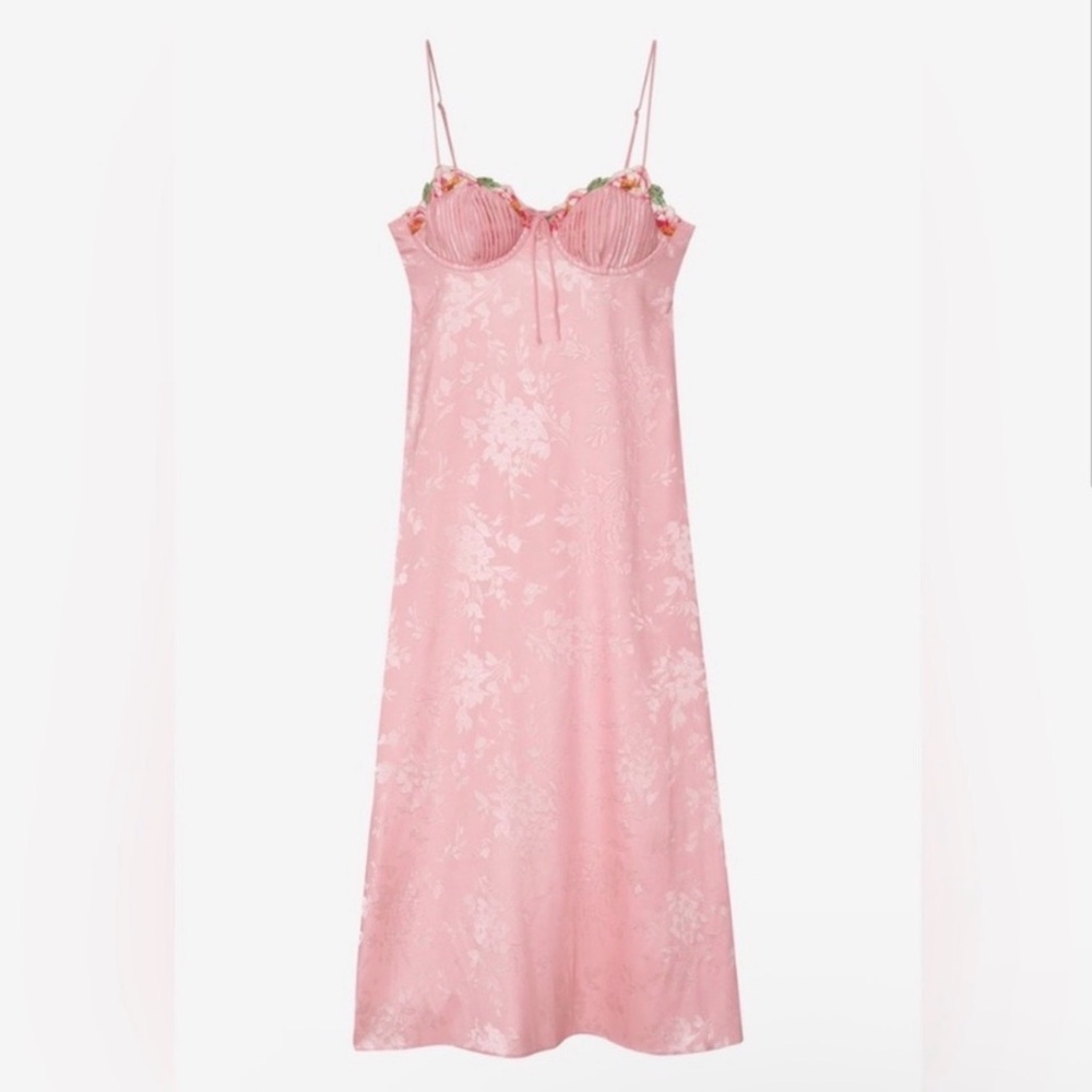 *SOLD* RARE! For Love And Lemons Lola Sample Floral Midi Dress - Picture 8 of 10